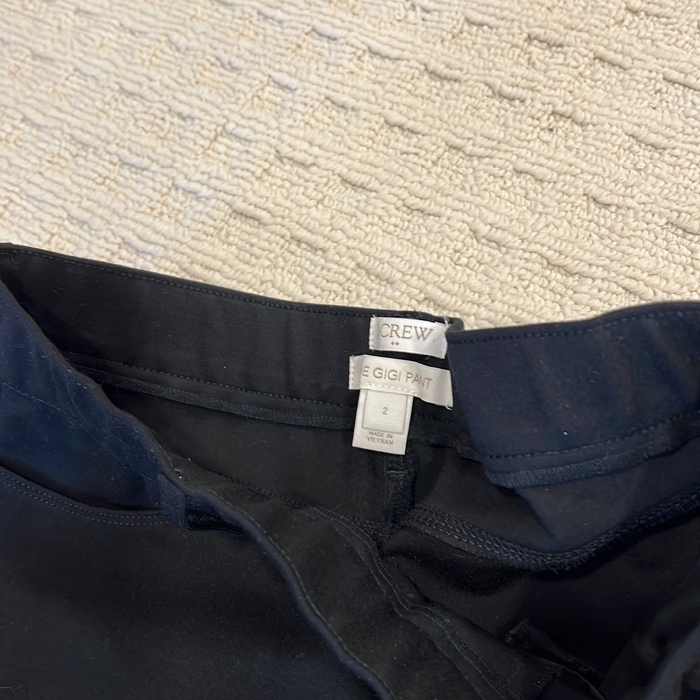 Black jcrew Gigi pant